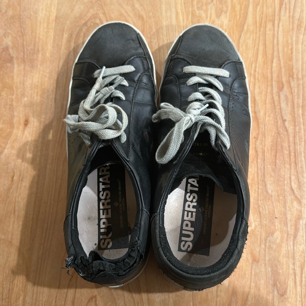 Golden Goose Black Superstar Size 38